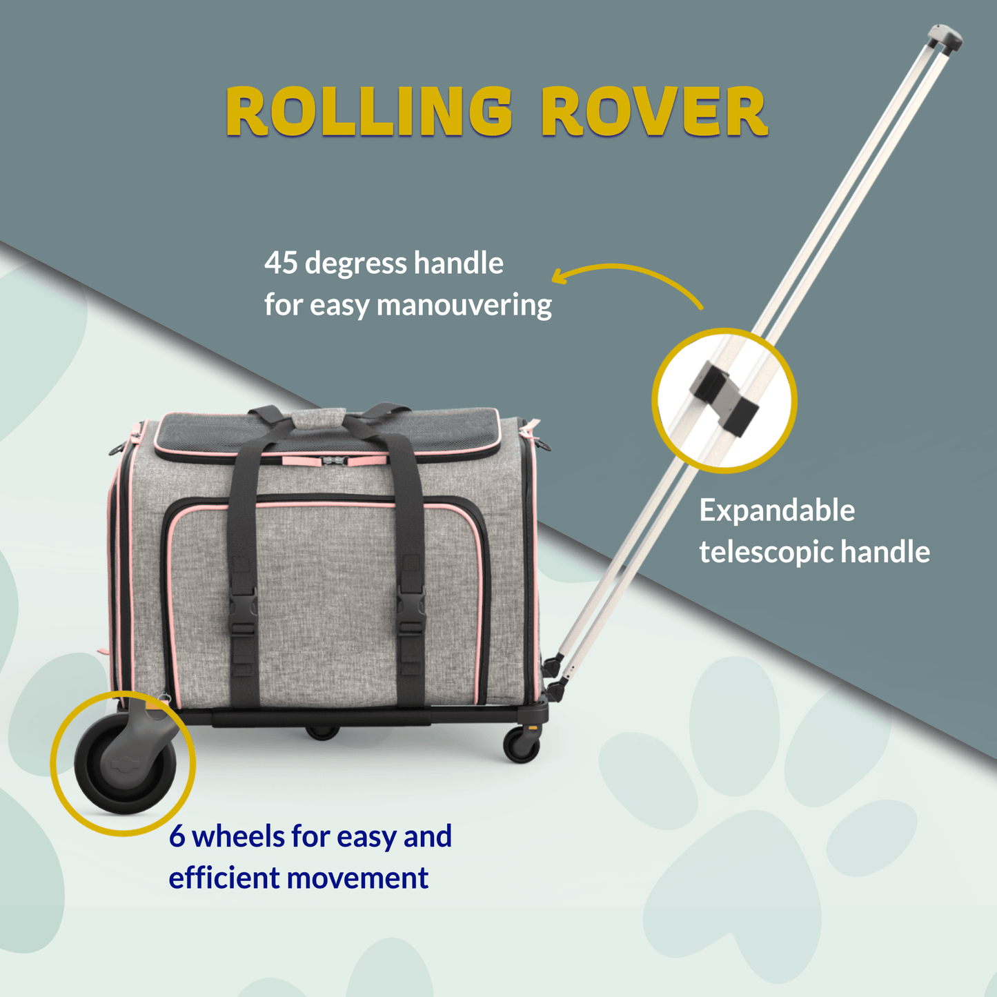 Rolling Rover Expandable Wheeled Pet Carrier