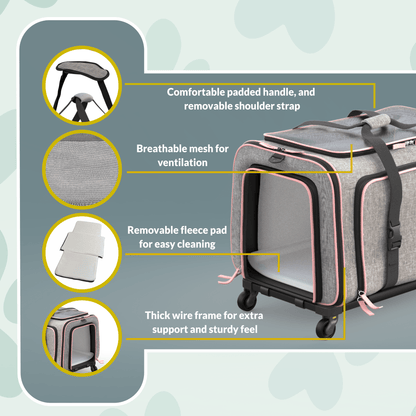 Rolling Rover Expandable Wheeled Pet Carrier