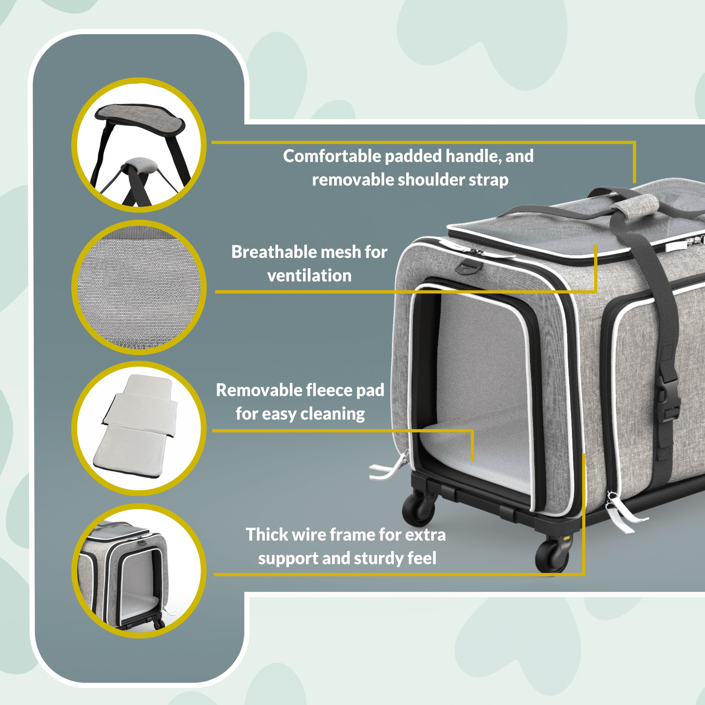 Rolling Rover Expandable Wheeled Pet Carrier