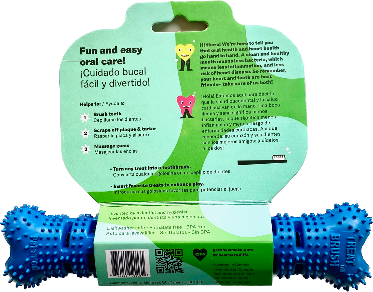 Large Natural Rubber Bone Oral Care Toy for Dogs - Over 25 lb product detail 3