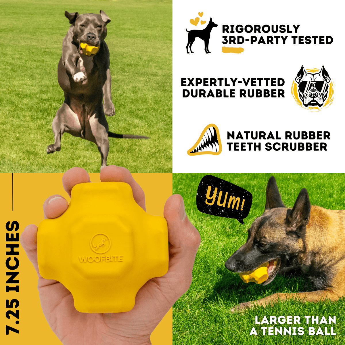 Monster K9 Juke Ball dog toy lifestyle image