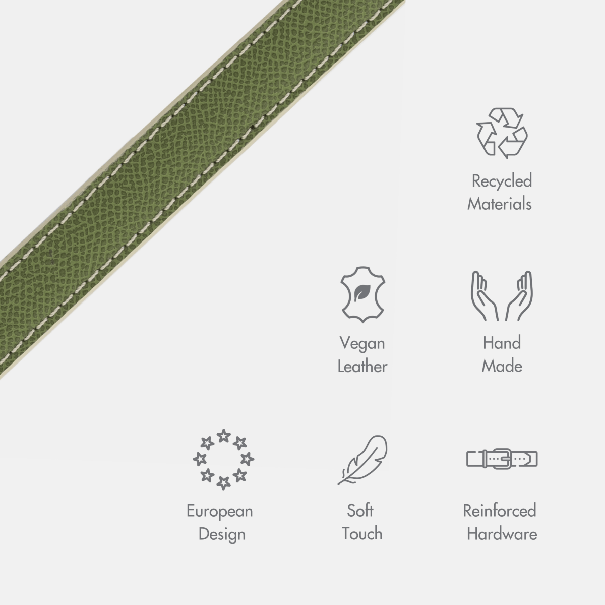 Nina Woof Copenhagen leash handle detail