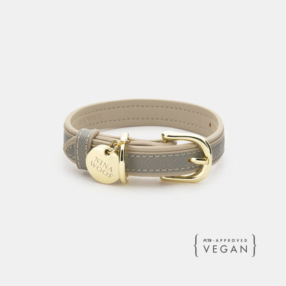Nina Woof London vegan leather dog collar
