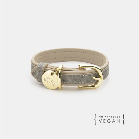 Vista del producto Collar London de cuero vegano para perros, vista 1