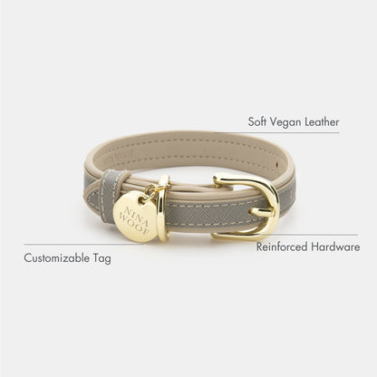 London Vegan Leather Dog Collar