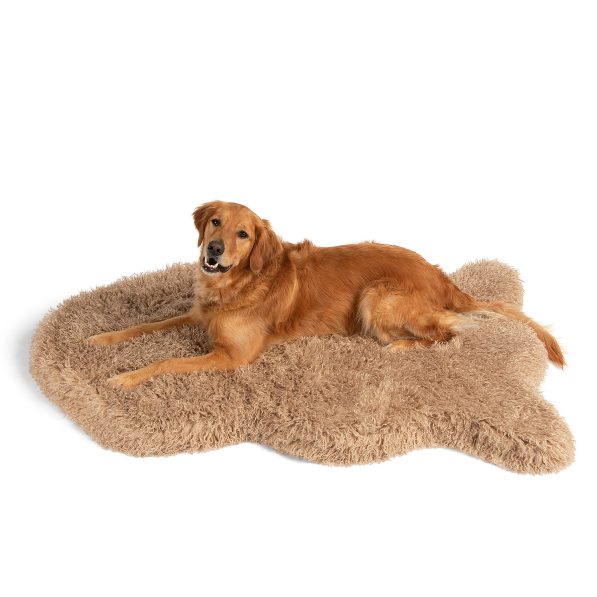 PupRug Luxe Plush Sheep faux fur dog bed detail
