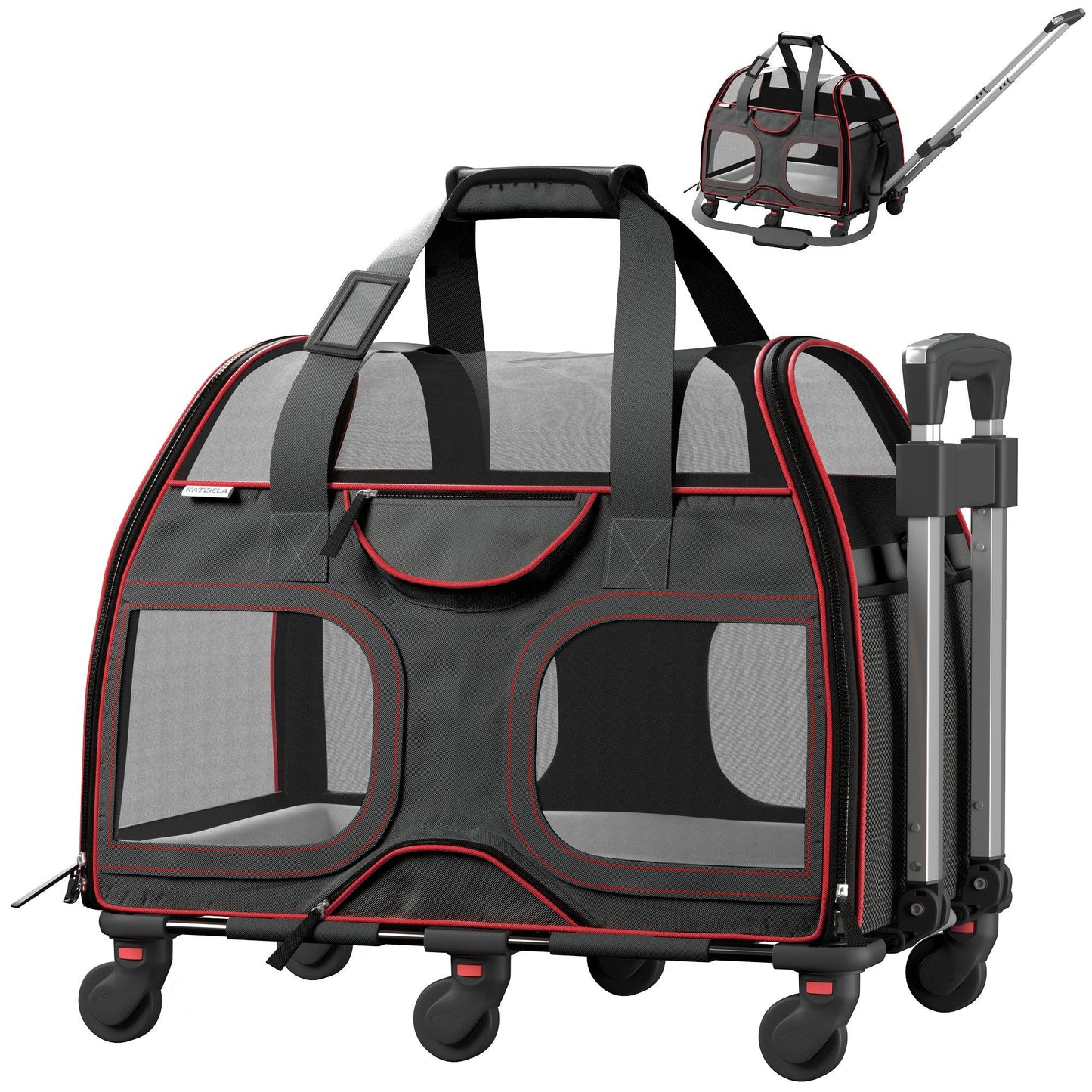 Luxury Rider Rolling Pet Carrier
