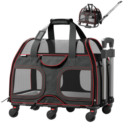 Luxury Rider Rolling Pet Carrier