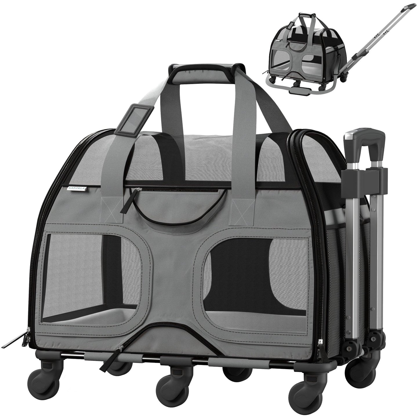 Luxury Rider Rolling Pet Carrier