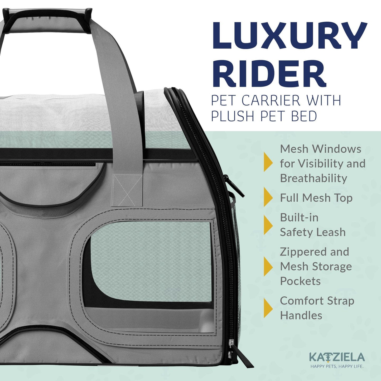 Luxury Rider Rolling Pet Carrier