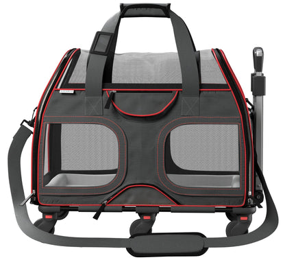Luxury Rider Rolling Pet Carrier