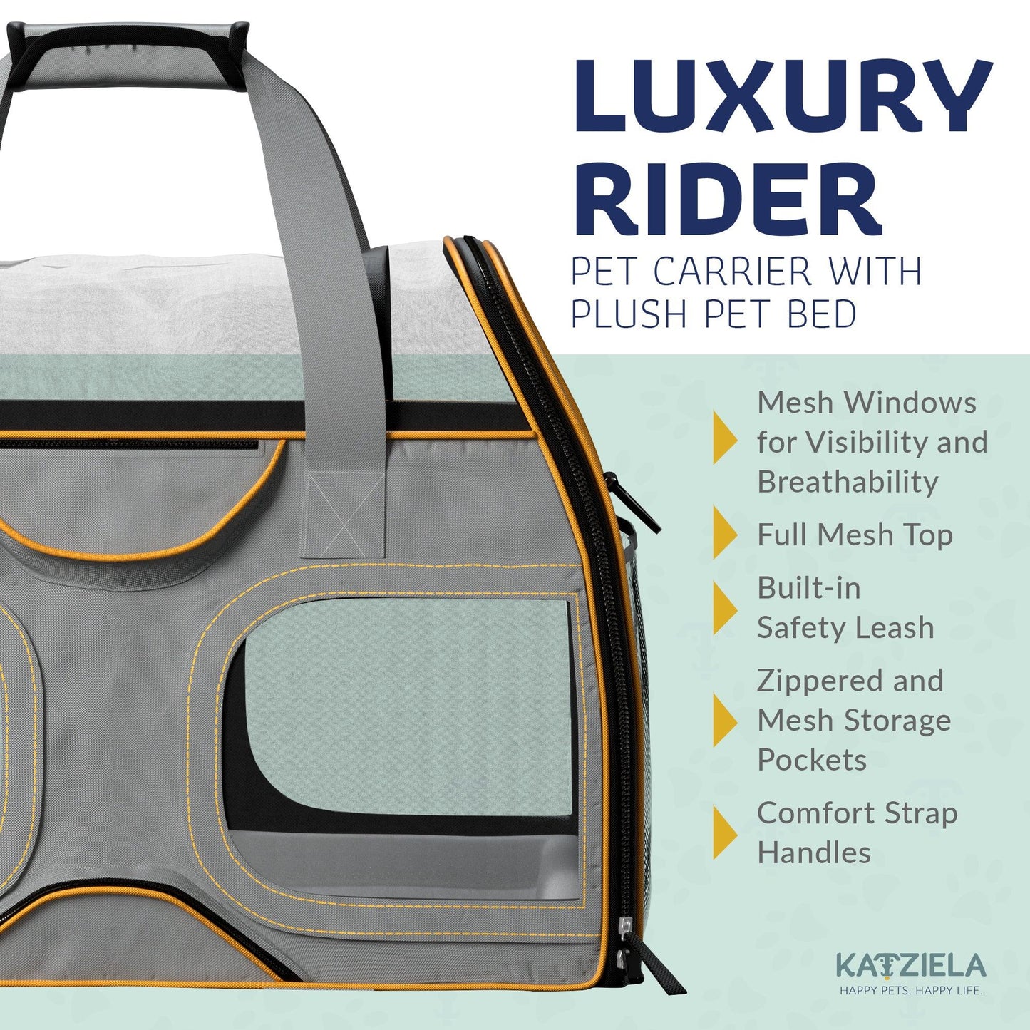 Luxury Rider Rolling Pet Carrier