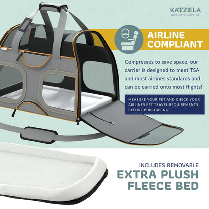 Luxury Rider Rolling Pet Carrier