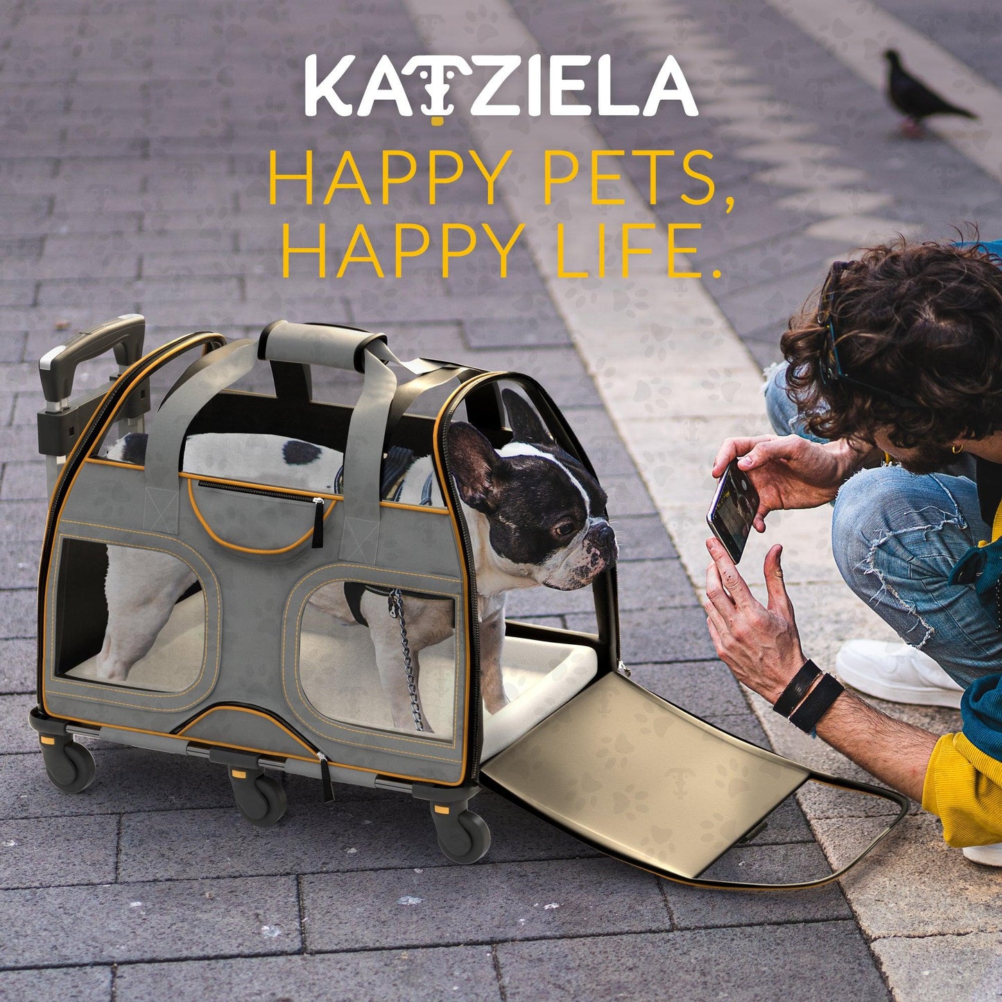Luxury Rider Rolling Pet Carrier