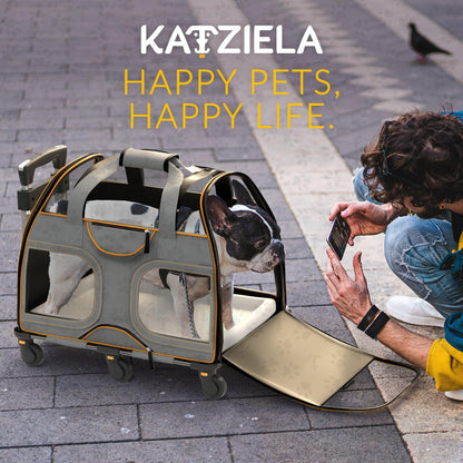 Luxury Rider Rolling Pet Carrier