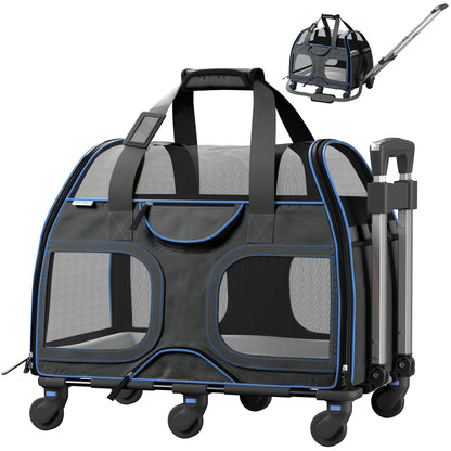 Luxury Rider Rolling Pet Carrier