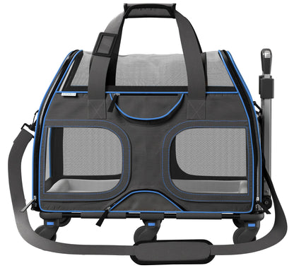 Luxury Rider Rolling Pet Carrier