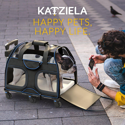 Luxury Rider Rolling Pet Carrier
