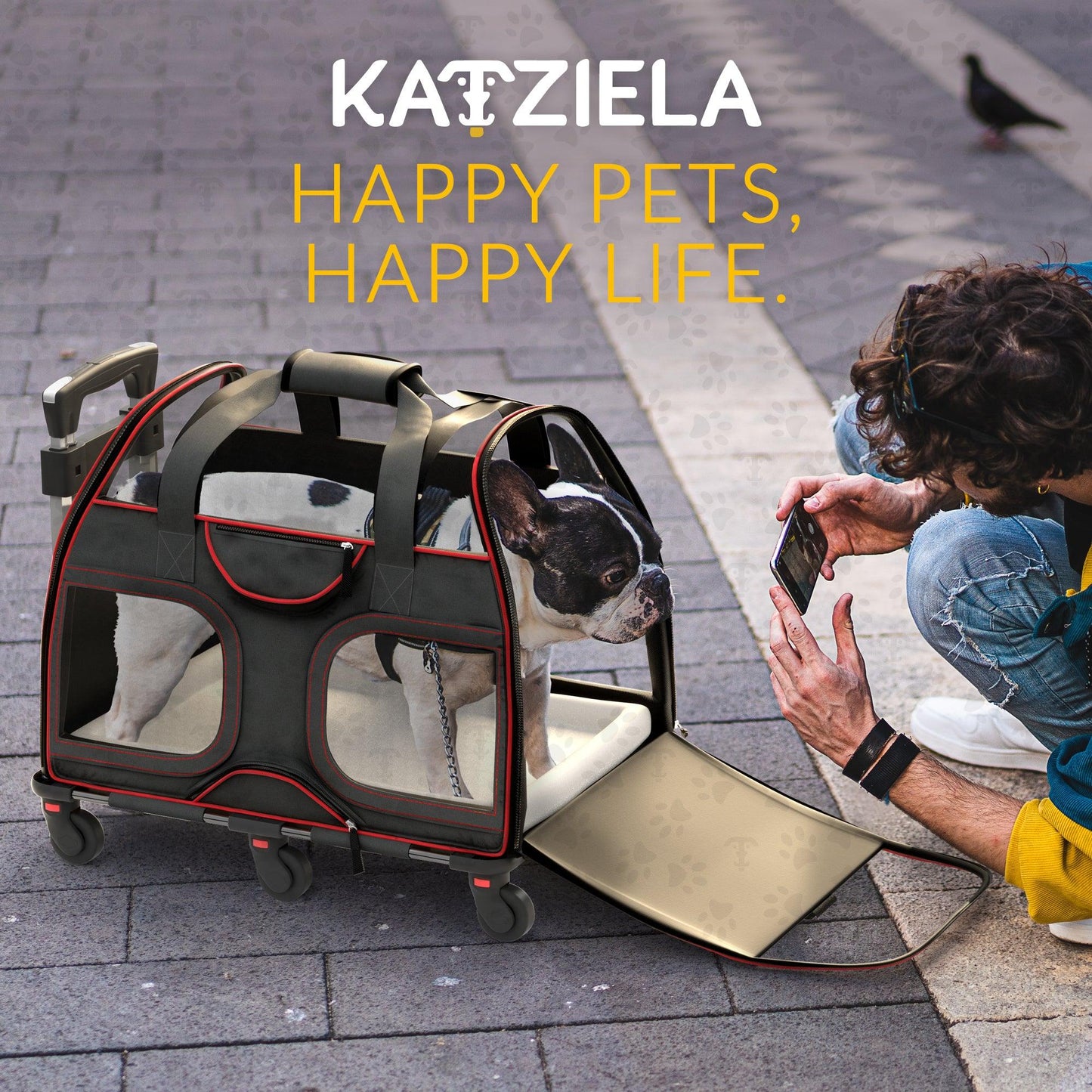 Luxury Rider Rolling Pet Carrier