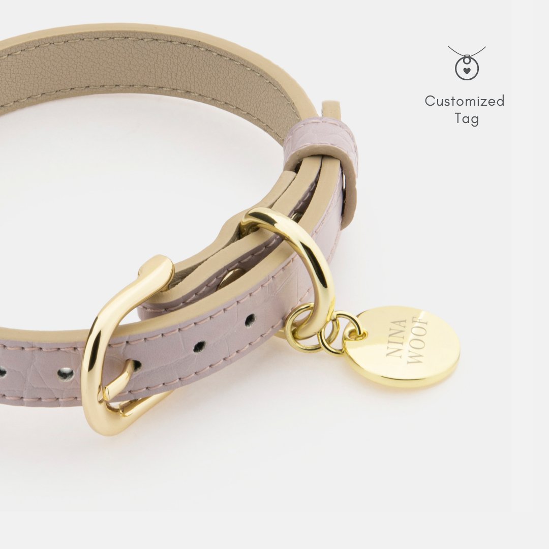 Nina Woof Milan Vegan Leather Dog Collar