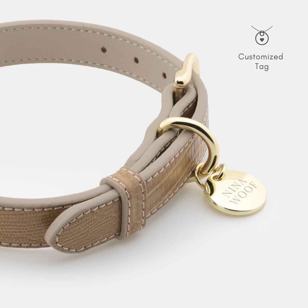 Nina Woof Milan Vegan Leather Dog Collar