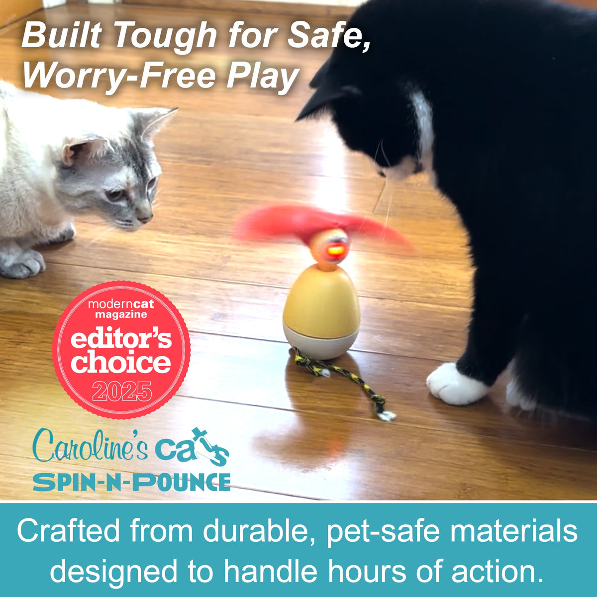Spin-N-Pounce Rechargeable Interactive Cat Toy product detail 5