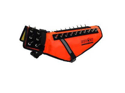 CoyoteVest Protective Dog Vest orange color view