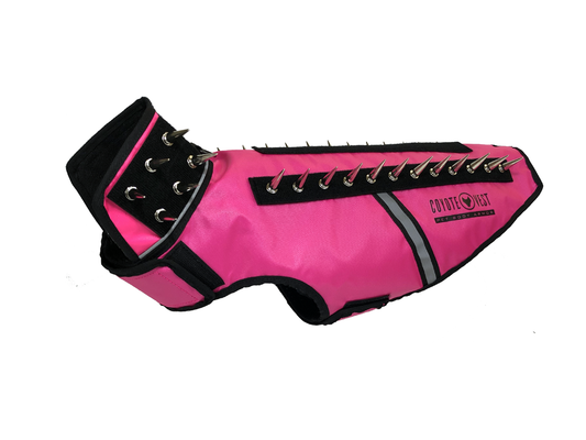 SpikeVest Protective Dog Vest pink view