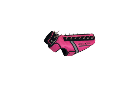SpikeVest Protective Dog Vest pink view