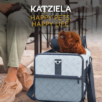 Katziela Quilted Chariot pet carrier alternate angle