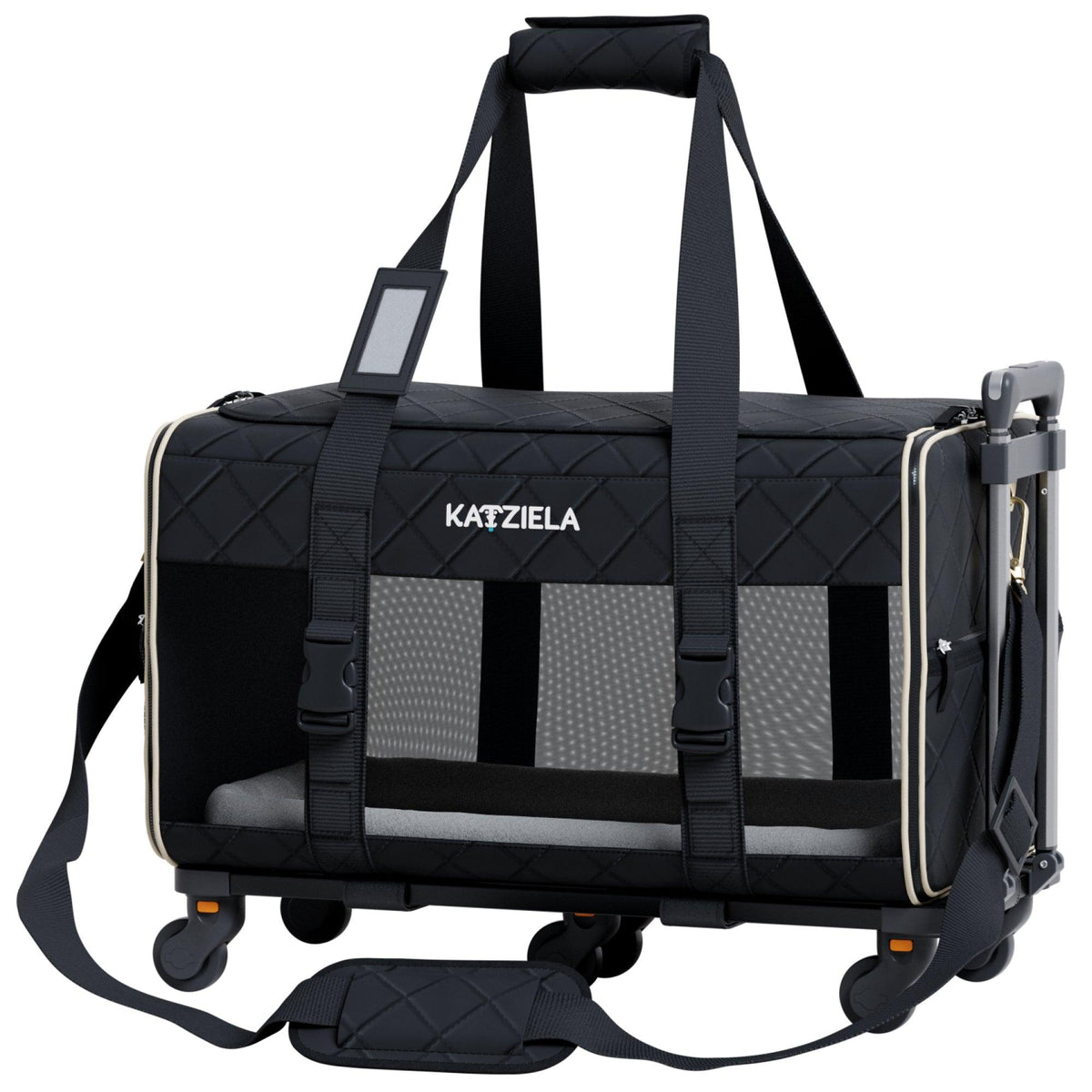 Katziela Quilted Chariot carrier side view