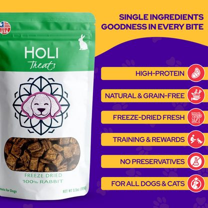 Freeze-Dried Rabbit Dog Treats