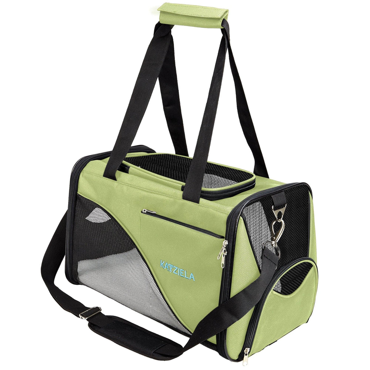 Katziela Safari Sleeper Pet Carrier in blue