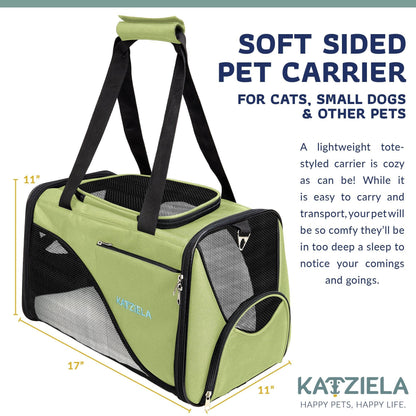 Katziela Safari Sleeper Pet Carrier side view