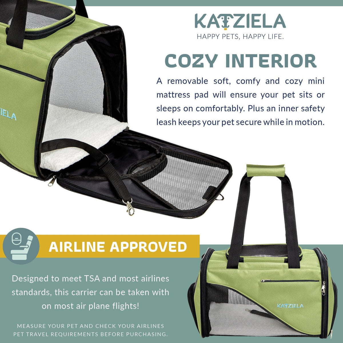 Safari Sleeper Pet Carrier tote-style profile