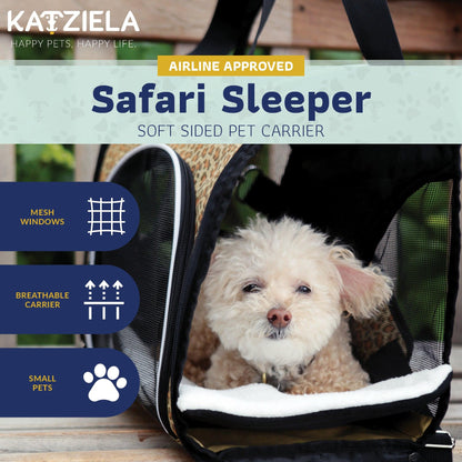 Safari Sleeper Pet Carrier cushioned interior detail