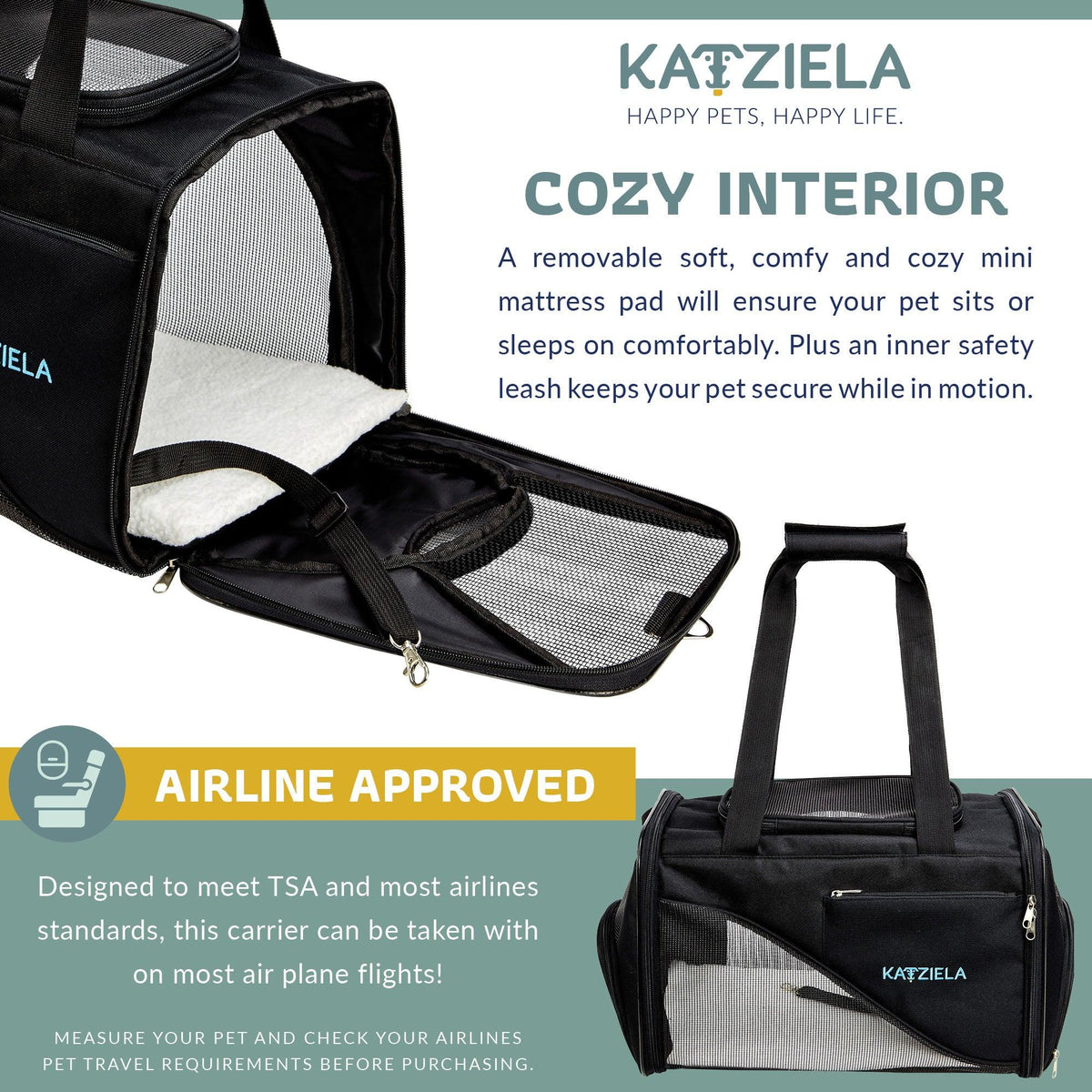 Safari Sleeper Pet Carrier handle and body detail