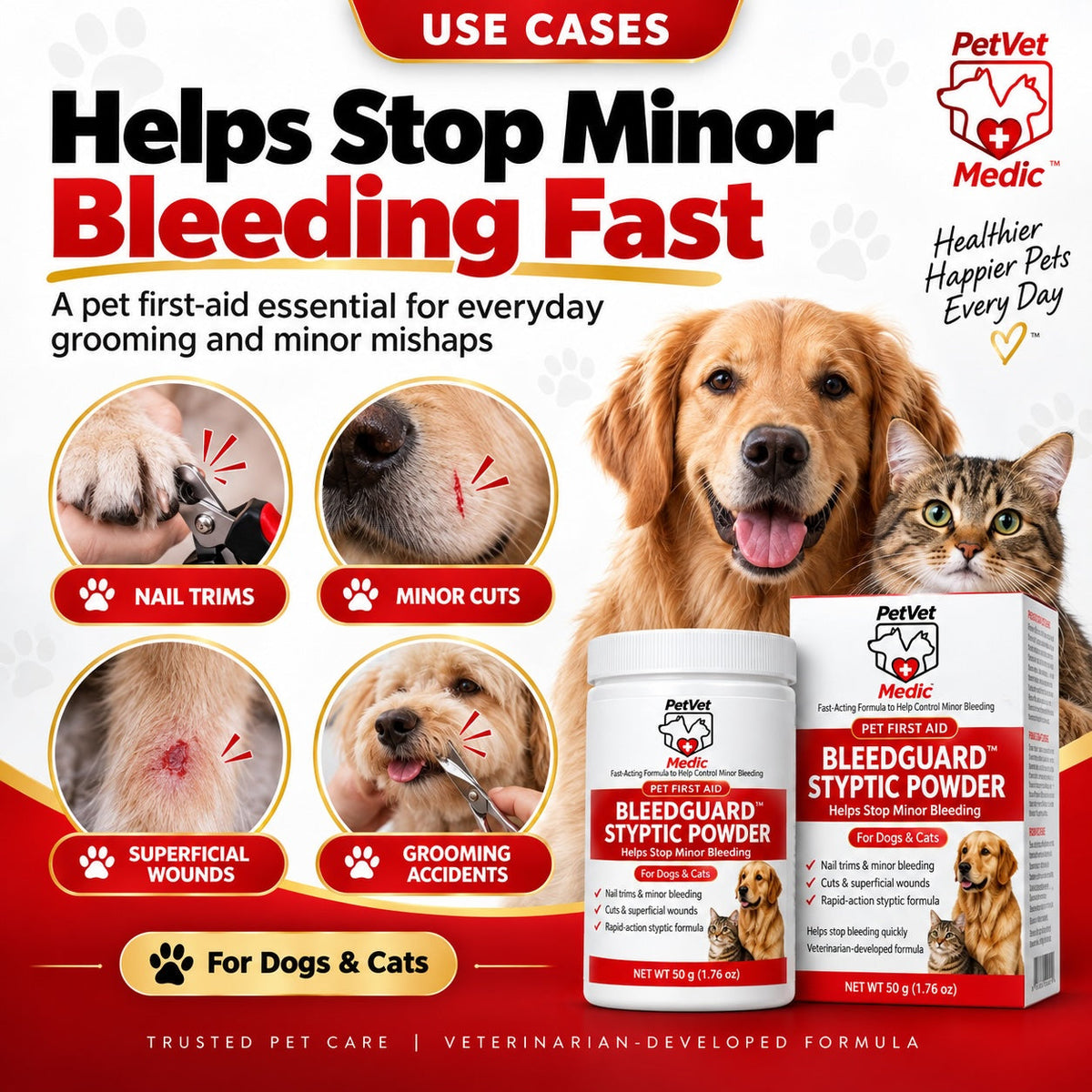 Imagen de características de BleedGuard™ Polvo hemostático - 1.76 oz, 7 de 7
