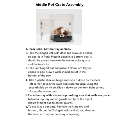 Ventilation detail on Hiddin Small Clear Pet Crate