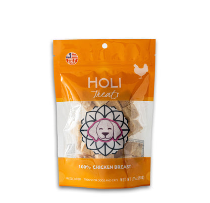 Small bag of HOLI Freeze-Dried Chicken Breast Dog Treats