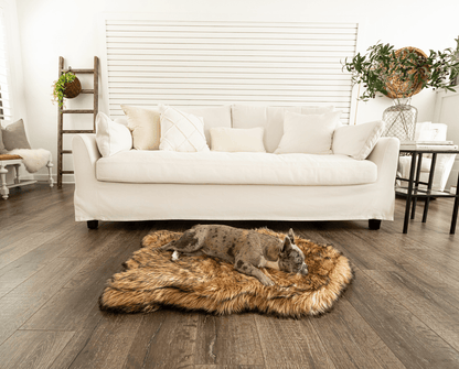 PupRug Curve Sable Tan dog bed product view