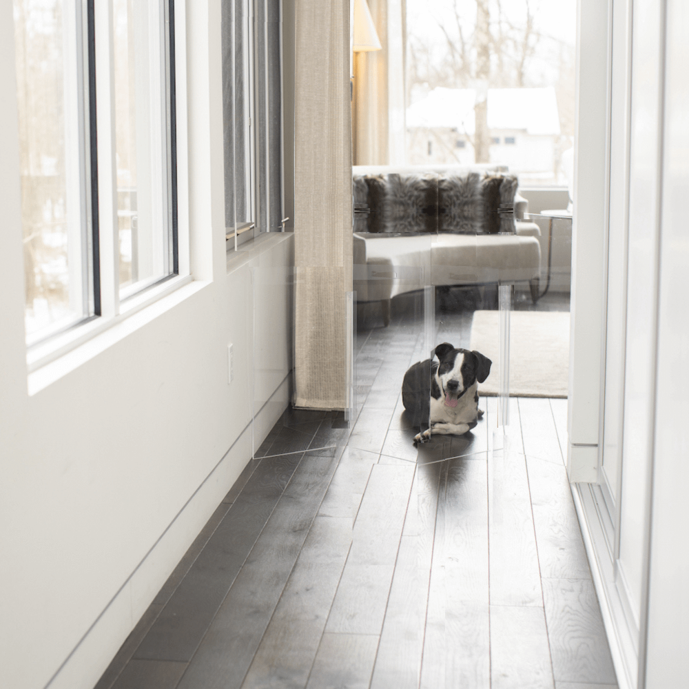Lifestyle view of Low Zig Zag Gate in use — view 6