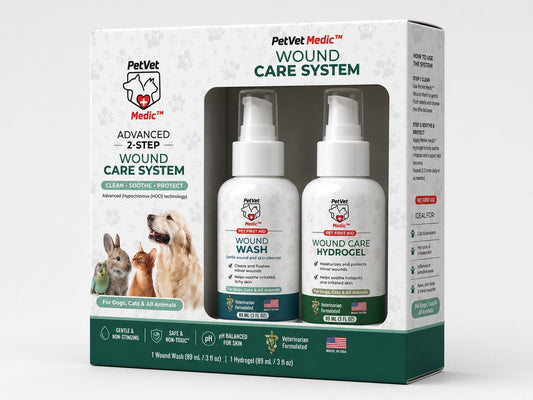 Imagen del producto PetVet Medic® Sistema de cuidado de heridas HOCl en 2 pasos