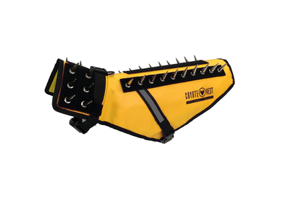 CoyoteVest Protective Dog Vest yellow color view