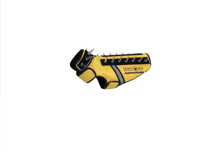 SpikeVest Protective Dog Vest yellow view