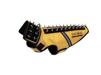 SpikeVest Protective Dog Vest yellow view